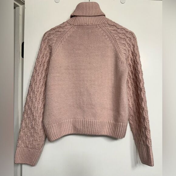 Laundry by Shelli Segal Pink Knit Turtleneck Sweater Large - Picture 5 of 9